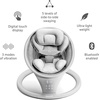 image:imageMunchkin Electric Baby Swing with Vibration  Portable Swing for Newborn and Infant BluetoothEnabled Smart Seat with Music Motion and Sounds SageSwing with Vibration