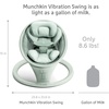 image:imageMunchkin Electric Baby Swing with Vibration  Portable Swing for Newborn and Infant BluetoothEnabled Smart Seat with Music Motion and Sounds SageSwing with Vibration  Sage