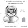 image:imageMunchkin Electric Baby Swing with Vibration  Portable Swing for Newborn and Infant BluetoothEnabled Smart Seat with Music Motion and Sounds SageSwing with Vibration