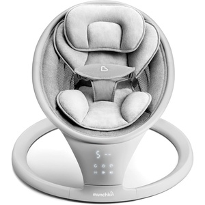 image:imageMunchkin Electric Baby Swing with Vibration  Portable Swing for Newborn and Infant BluetoothEnabled Smart Seat with Music Motion and Sounds SageSwing with Vibration