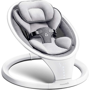 image:imageMunchkin Electric Baby Swing with Vibration  Portable Swing for Newborn and Infant BluetoothEnabled Smart Seat with Music Motion and Sounds SageSwing