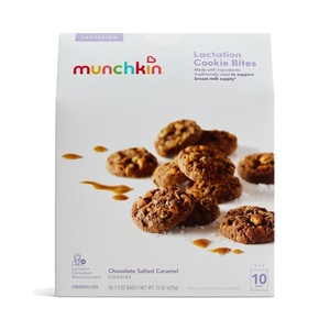image:imageMunchkin Milkmakers Lactation Cookie Bites Oatmeal Chocolate Chip 15 Ounce Pack of 3Chocolate Salted Caramel