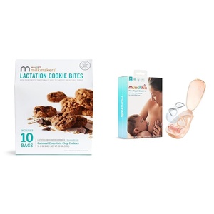 image:imageMunchkin Milkmakers Lactation Cookie Bites Oatmeal Chocolate Chip 15 Ounce Pack of 3Oatmeal Chocolate Chip  Flow Nipple Shield