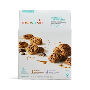 image:imageMunchkin Milkmakers Lactation Cookie Bites Oatmeal Chocolate Chip 15 Ounce Pack of 3Oatmeal Chocolate ChipChocolate Salted Caramel