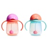 image:imageMunchkin Any Angle Toddler Weighted Straw Trainer Cup 7oz 2 Pack CoralMint