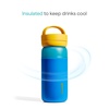 image:imageMunchkin Stay Cool Insulated Water Bottle Toddler Straw Cup 12oz OrangeBlue