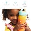 image:imageMunchkin Stay Cool Insulated Water Bottle Toddler Straw Cup 12oz OrangePurple