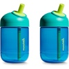 image:imageMunchkin Perfect Angle Straw Cups Toddlers 13  Spill Proof Sippy Cups with Soft Ergonomic Straw BPAFree 10 Ounce 2 Pack Dark BlueDark Blue