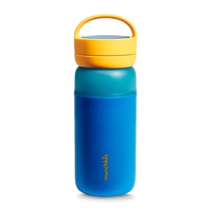 image:imageMunchkin Stay Cool Insulated Water Bottle Toddler Straw Cup 12oz OrangeBlue