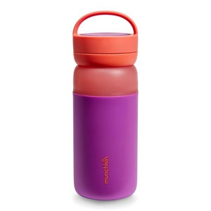image:imageMunchkin Stay Cool Insulated Water Bottle Toddler Straw Cup 12oz OrangePurple