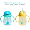 image:imageMunchkin Any Angle Toddler Weighted Straw Trainer Cup 7oz 2 Pack BlueYellow