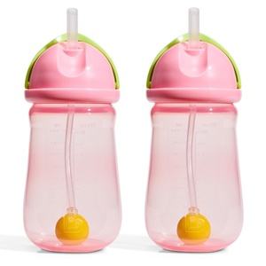 image:imageMunchkin Any Angle Toddler Weighted Straw Cup 10oz 2 Pack PinkGreen