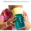 image:imageMunchkin Control Flow Open Training Toddler Cups with Removable Valve 18 Months 10 Ounce 2 Pack CoralTeal