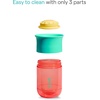 image:imageMunchkin Control Flow Open Training Toddler Cups with Removable Valve 18 Months 10 Ounce 2 Pack CoralTeal