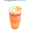 image:imageMunchkin Sippy Cups for Toddlers 13 Spill Proof Miracle 360 Cup 10 Ounce Tie Dye PinkOrangeMulti