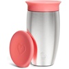 image:imageMunchkin Stainless Steel Sippy Cup Spill Proof Toddler 360 Cup BluePink