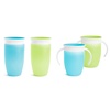 image:imageMunchkin Miracle 360 Toddler Sippy Cups 6 Months and 1 Year Old Spill Proof 7 and 10 Ounce 4 Pack BlueGreen