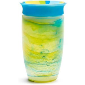 image:imageMunchkin Sippy Cups for Toddlers 13 Spill Proof Miracle 360 Cup 10 Ounce Tie Dye PinkBlueMulti