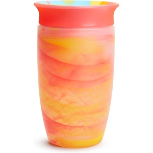 image:imageMunchkin Sippy Cups for Toddlers 13 Spill Proof Miracle 360 Cup 10 Ounce Tie Dye PinkOrangeMulti