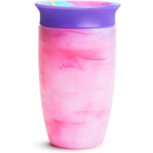 image:imageMunchkin Sippy Cups for Toddlers 13 Spill Proof Miracle 360 Cup 10 Ounce Tie Dye PinkPink
