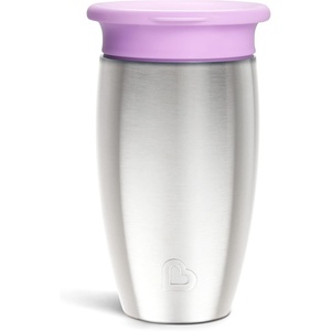 image:imageMunchkin Stainless Steel Sippy Cup Spill Proof Toddler 360 Cup BluePurple