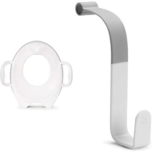 image:imageMunchkin Sturdy Potty Training Seat Grey amp Hooked Potty Ring Storage Hook Grey