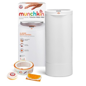 image:imageMunchkin CycloSeal Touch Free Pro Diaper Pail Powered by Arm amp Hammer