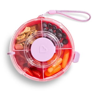 image:imageMunchkin Snack Containers for Kids Rotating Snack Wheel with Lid Pink